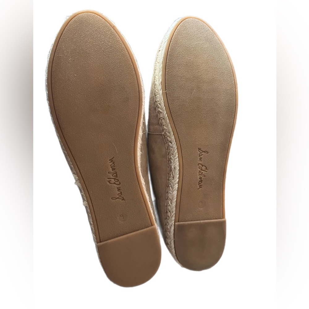 Sam Edelman Women's Kai Espadrille Flat Loafer in Tuscan Taupe Suede size 9 - Picture 5 of 6